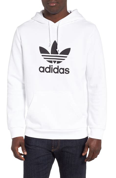 witte hoodie adidas